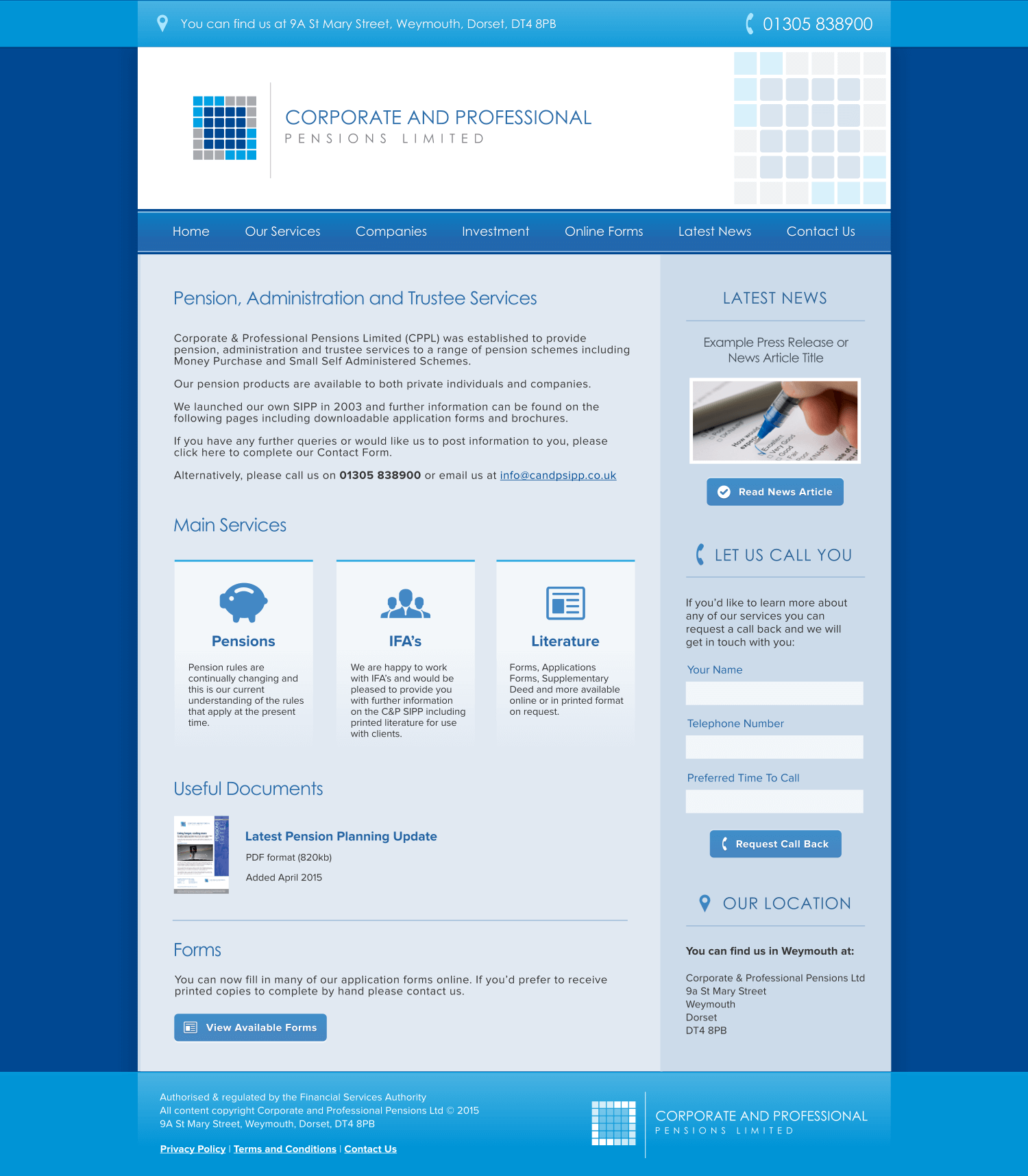 portfolio corporate and professional pensions limited