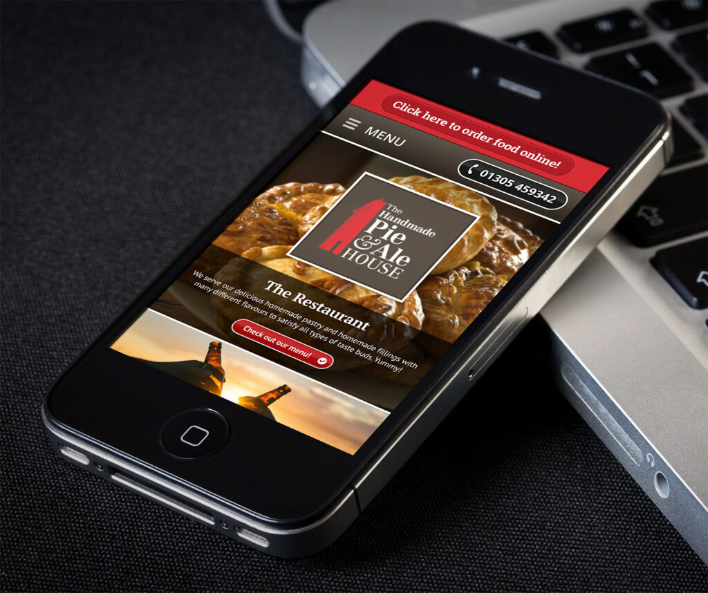 the handmade pie and ale house mockup home page devices phone2 JPEG