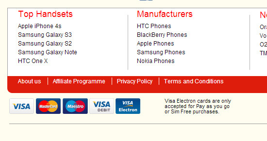 phones4u credit card icons